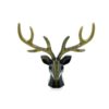 Porte bijoux cerf noir et or