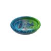 Porte savon bleu/vert avec paillette et ses papillons bleus